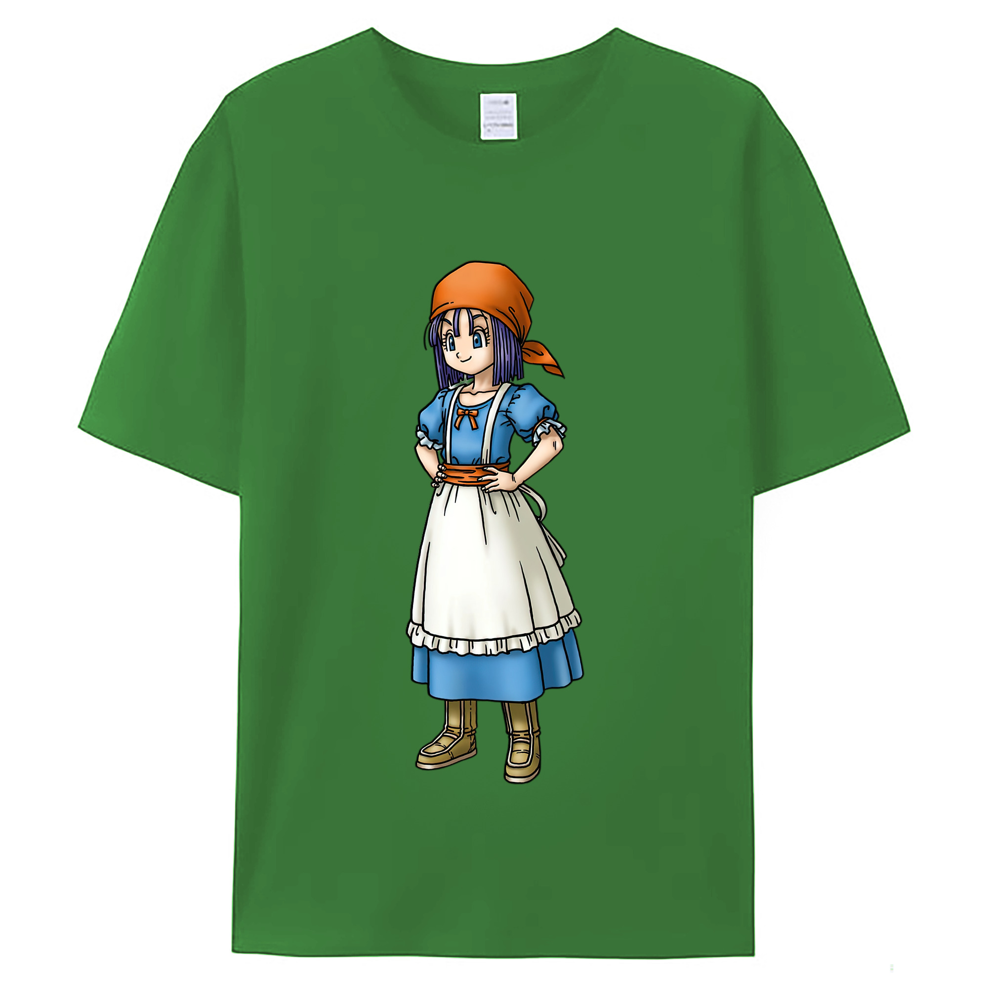 （画像用） ドラゴンクエスト Doragon Kuesuto Dragon Quest レディースカジュアルプリントTシャツ（綿100％）